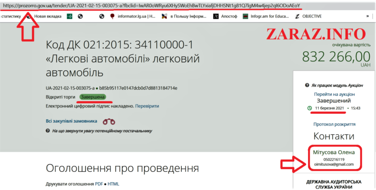 За деньги налогоплательщиков Гайдай купил легковой автомобиль “для ...